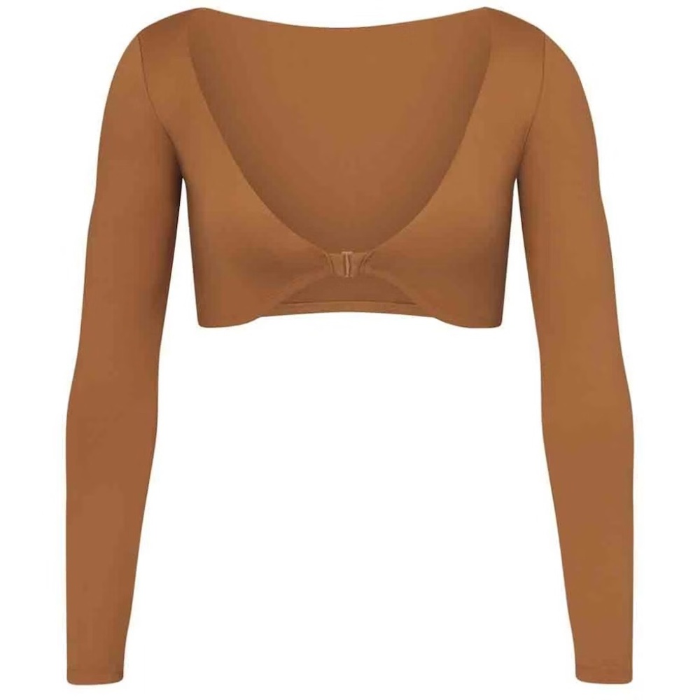 SKIMS SWIM SHRUG - ALMOND